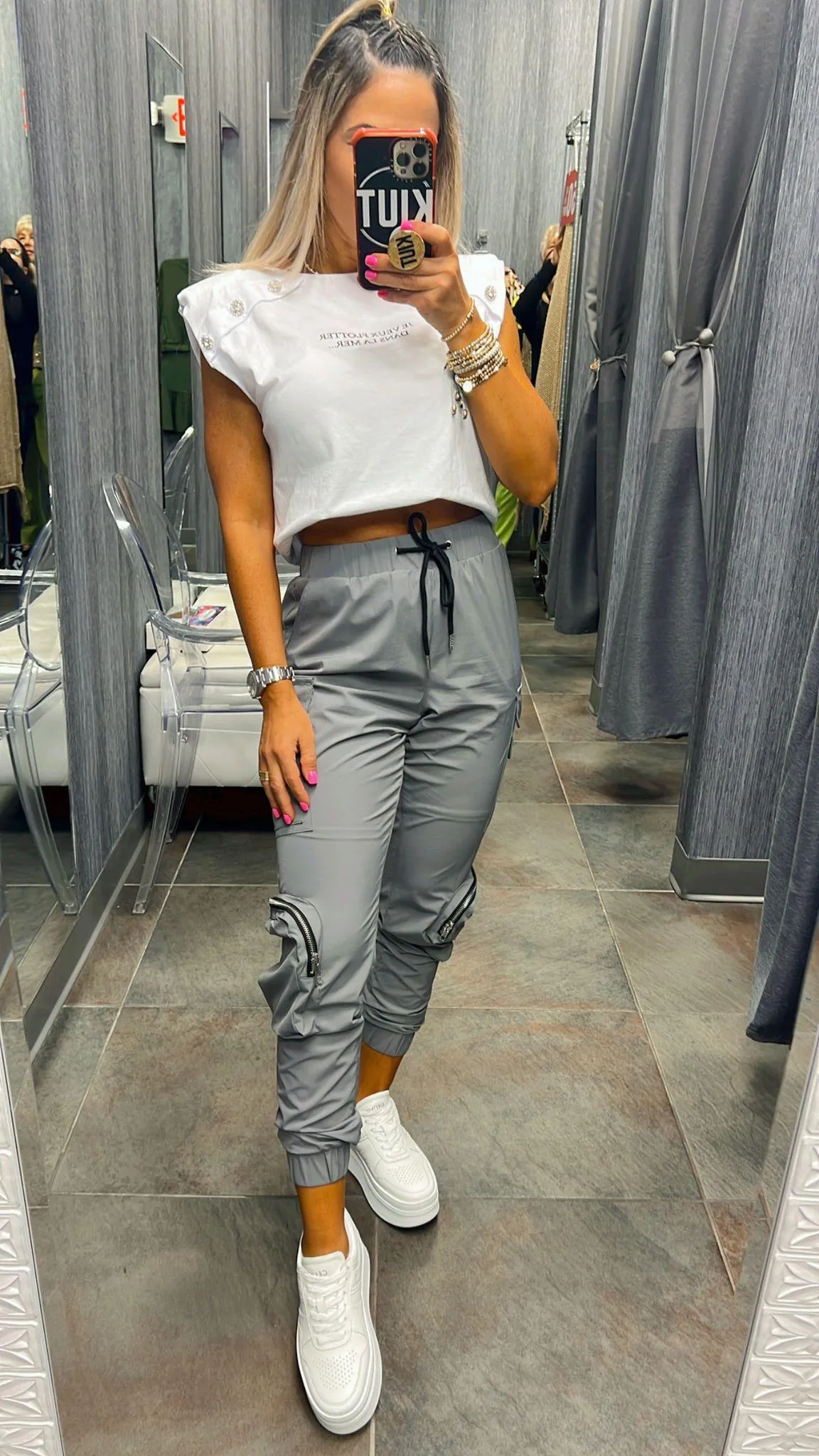 5740 Utility pocket nylon jogger pants