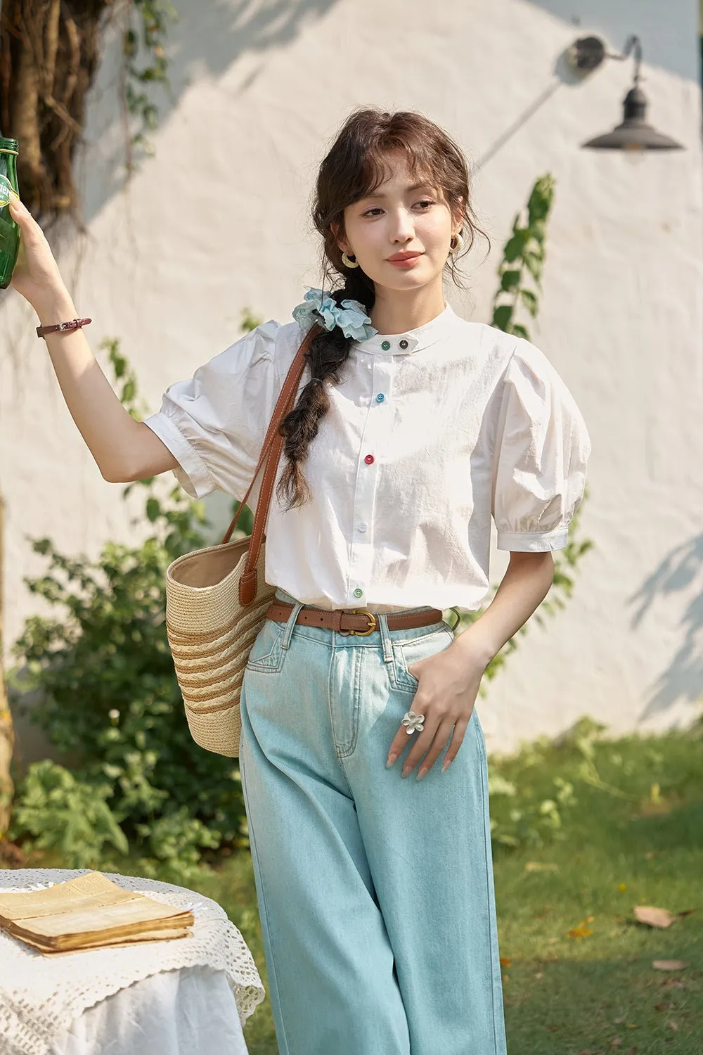 Puff Sleeve Shirt for Women