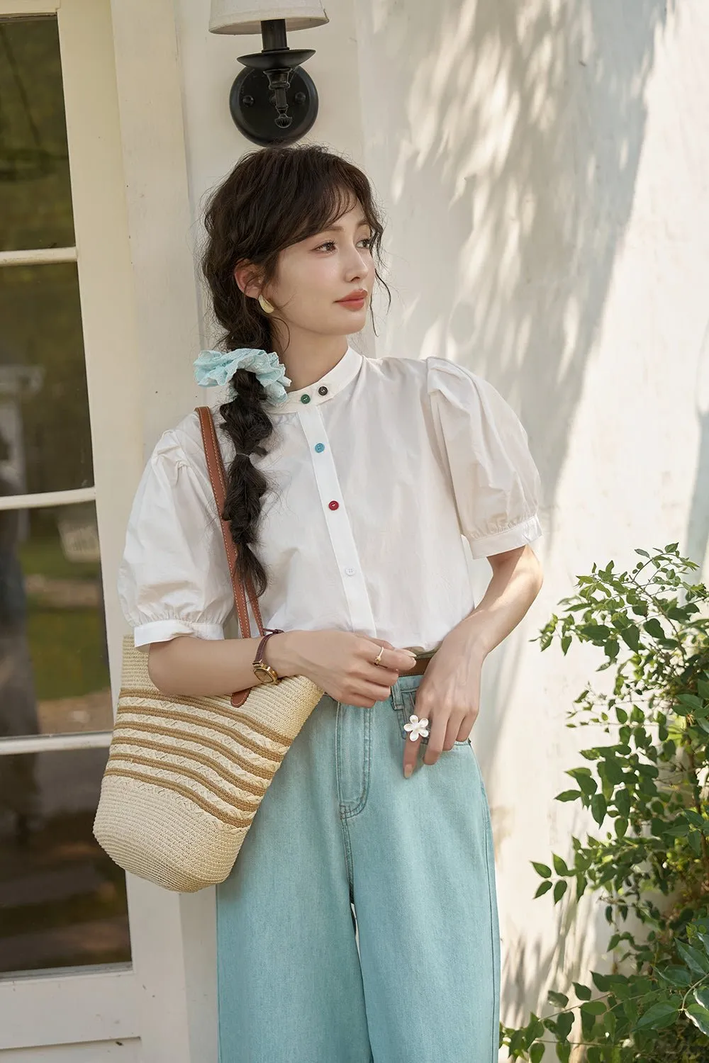Puff Sleeve Shirt for Women